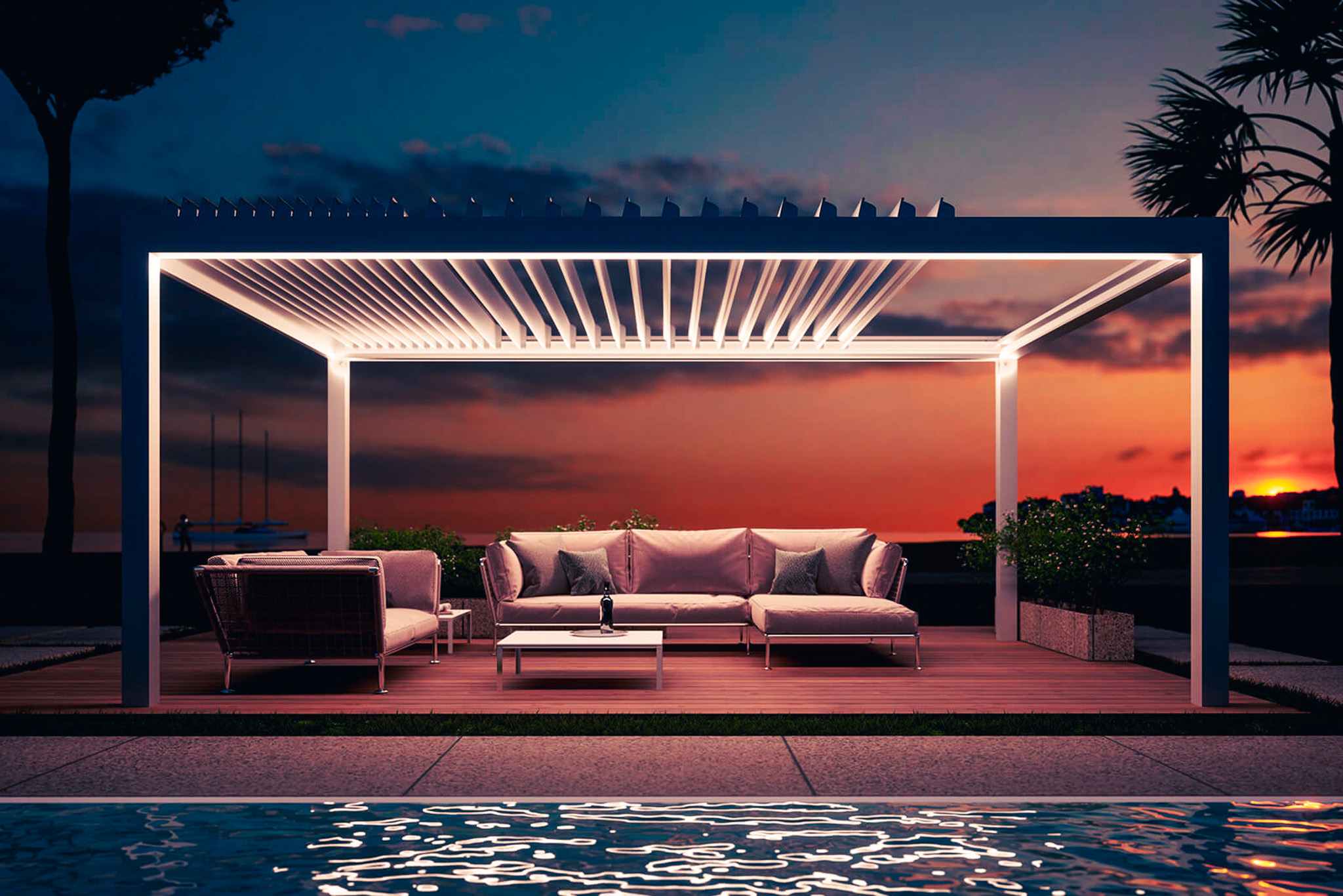 Skyroof Pergola (elhúzható tető)