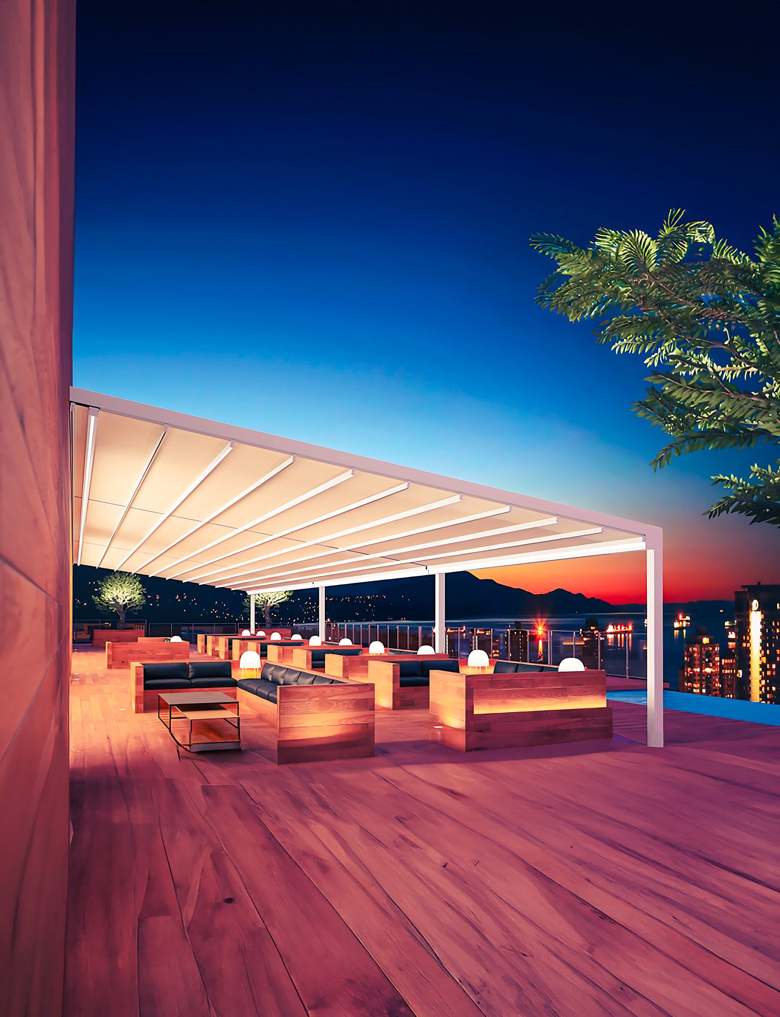 PVC pergola