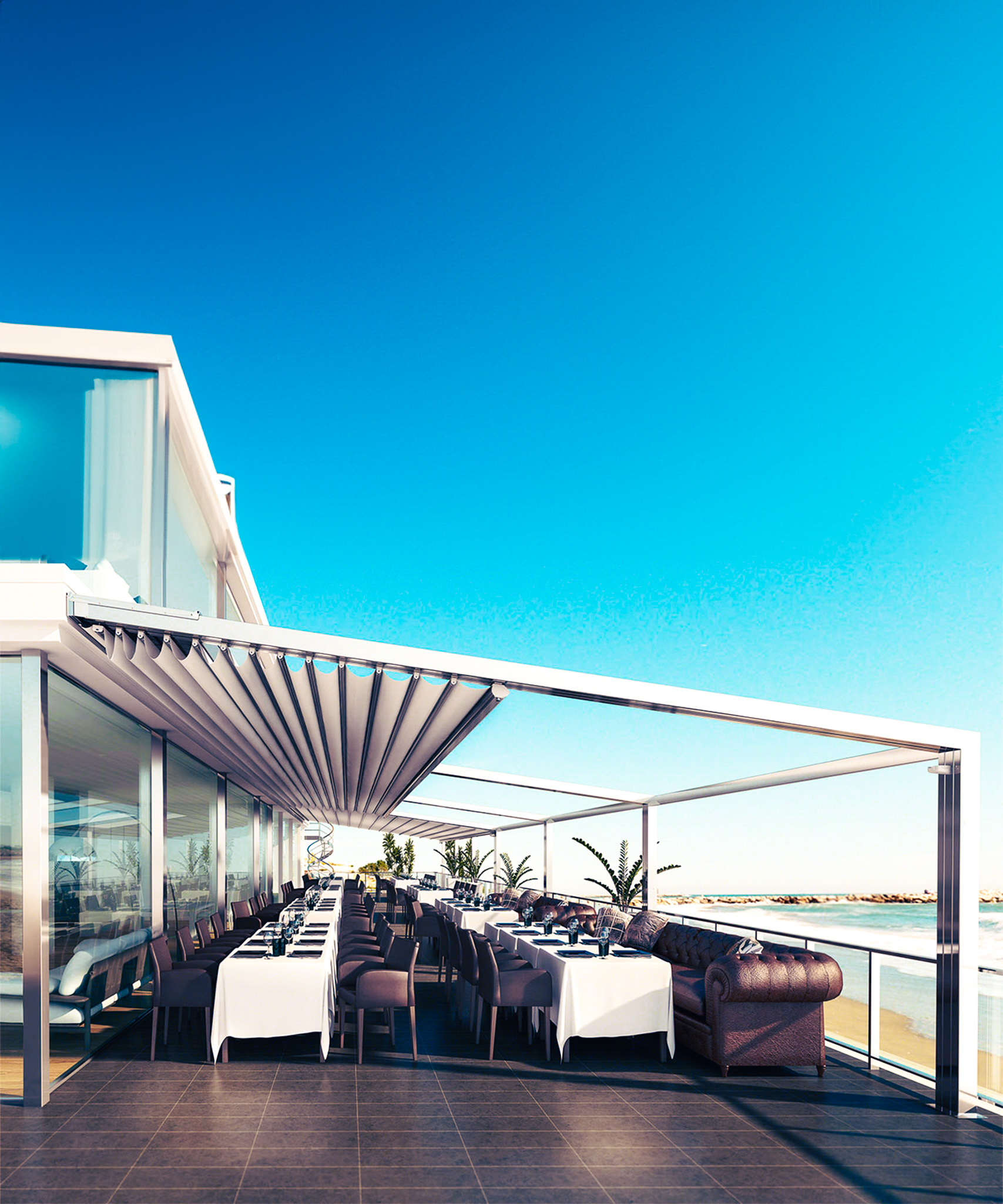 PVC pergola