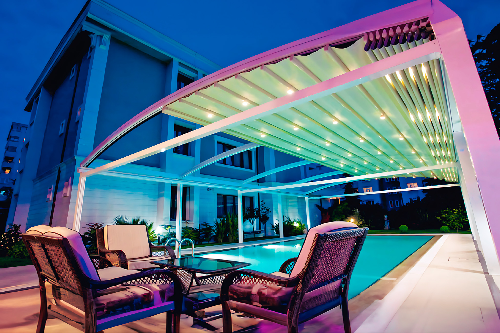 PVC pergola